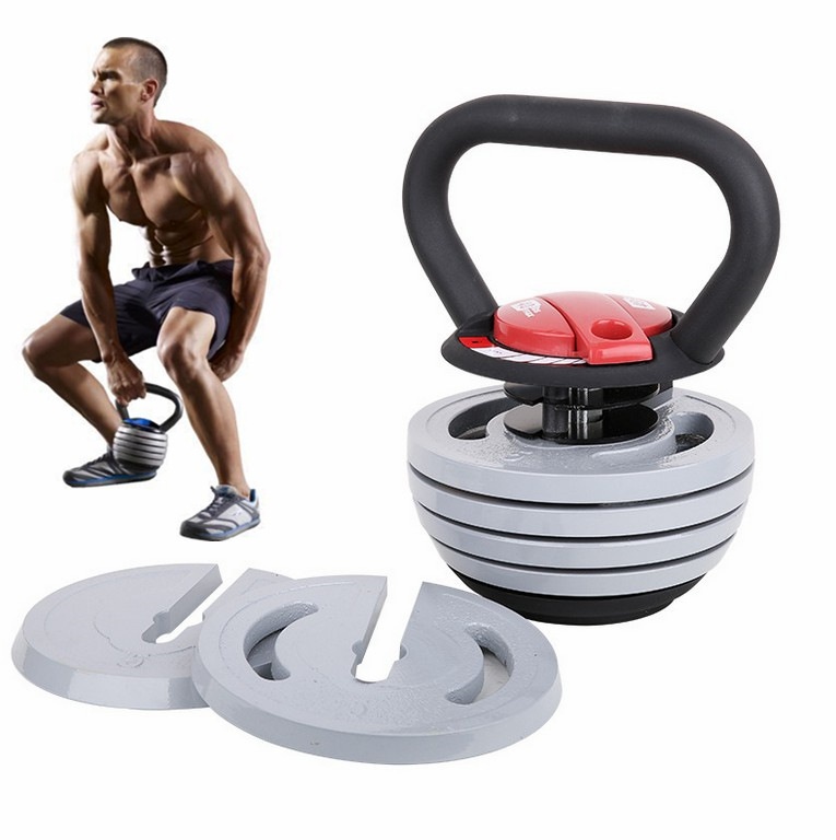 18kg Gym Custom Logo Cast Iron Kettlebells Plates Set And Hollow Adjustable Kettlebell With