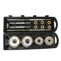 chrome dumbbell set 